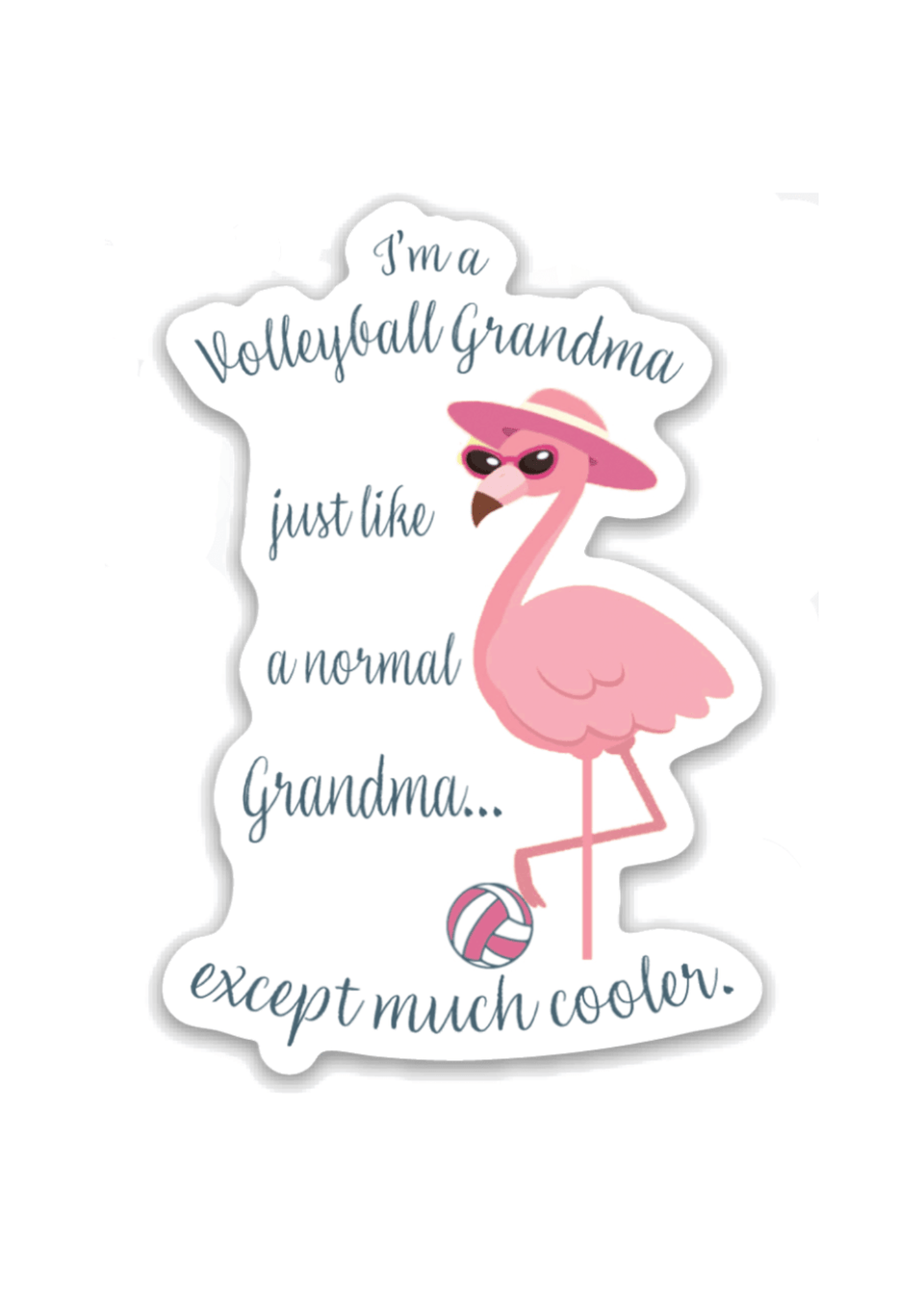 Volleyball Grandma Sticker